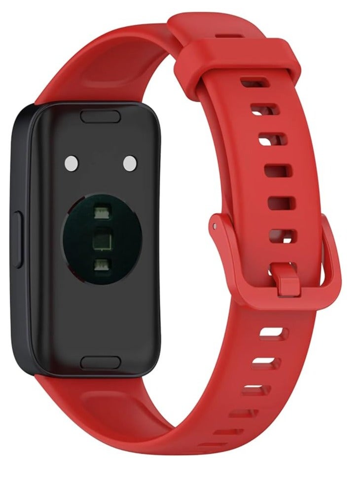 حزام بديل متوافق مع سوار الساعة الذكية Honor Band 8 Huawei Band 8 المصنوع من السيليكون المقاوم للماء - Image 2