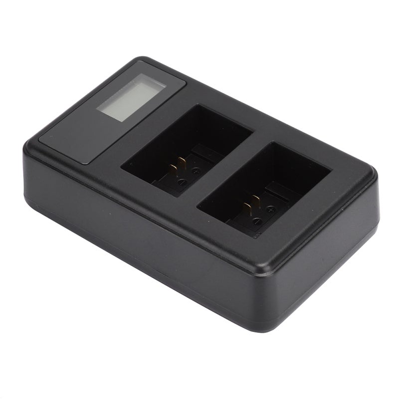Camera Battery Charger Dual Slot LCD Display Charging Indicator - Safe Circuit Design Portable Charger for Travel Outdoor Activities - Image 4
