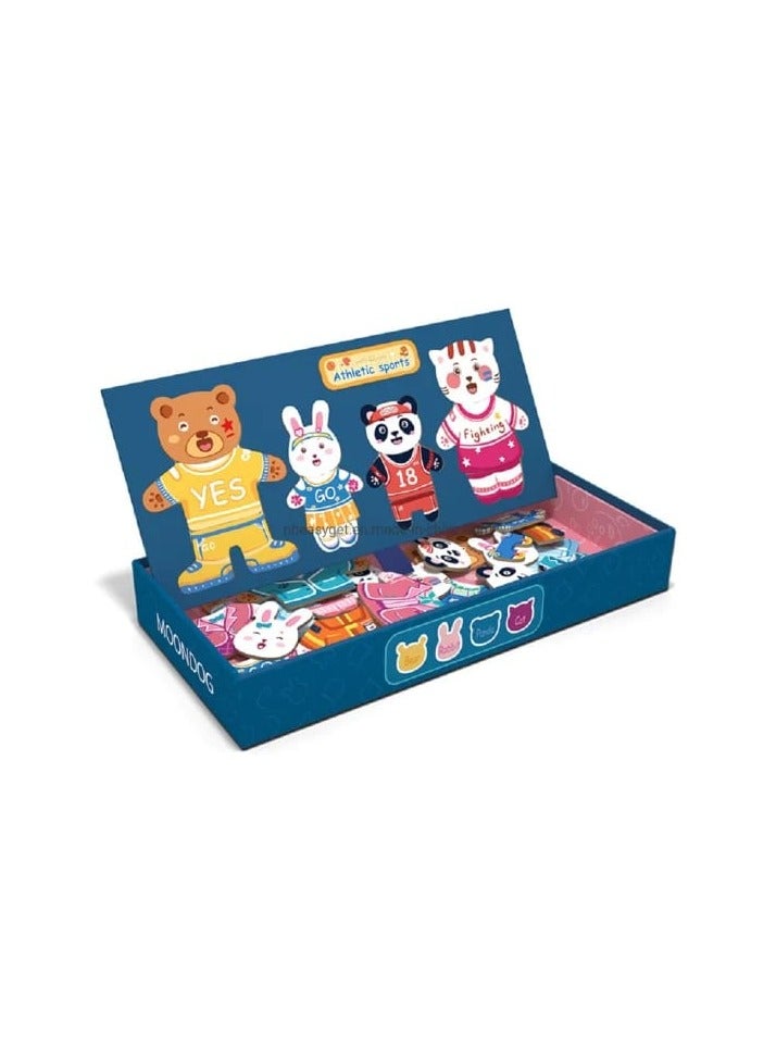 Kids Magnetic Dress up Puzzle Animal Shaped Game  For Early Education And Intelligence Development  - Image 2