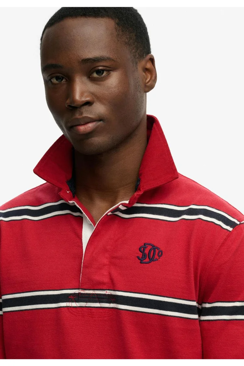 سوبر دراي Vintage Athletic Stripe Rugby Top