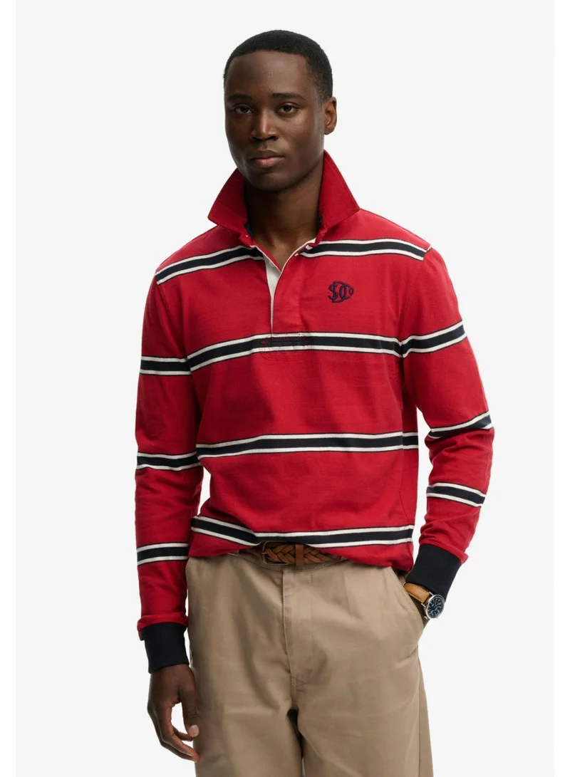 Superdry Vintage Athletic Stripe Rugby Top