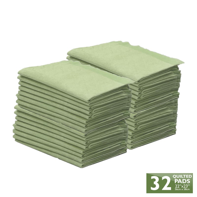 Four Paws Wee-Wee Superior Performance Bamboo Pee Pads for Dogs, Earth Friendly Dog & Puppy Potty Training Pads, Crate Liners, Housebreaking Supplies, 22" x 23" (32 Count) - Image 2