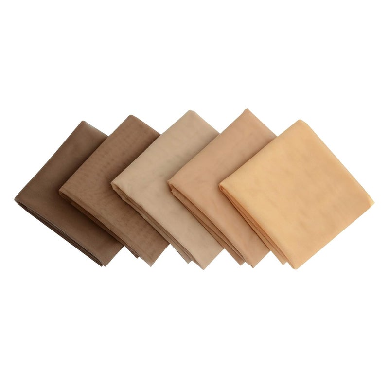 yantaisiyu 14 Yard Swiss Lace Net for Wig and Wig Caps Making or Lace Closure Hair Net for Repair Foundation Caps Wig Accessories Light Brown