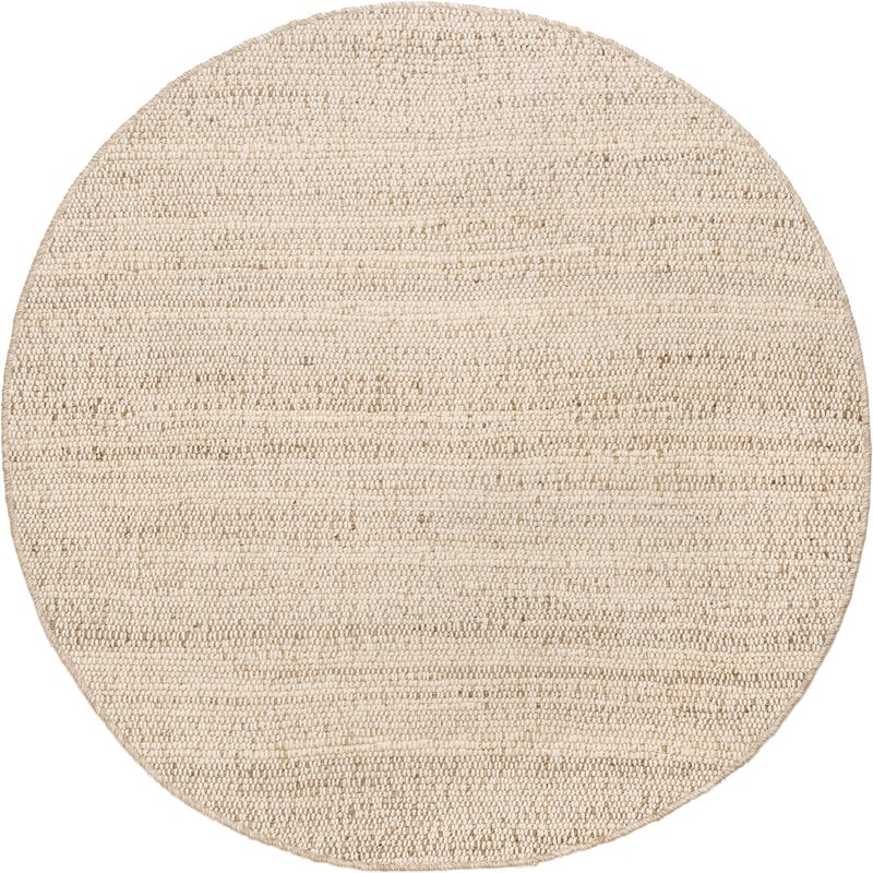 nuLOOM 6 Round Elfriede Jute & Cotton Hand Woven Area Rug, Natural, Solid Rustic Farmhouse Style, Weaved Design, Natural Fiber, For Bedroom, Living Room, Dining Room, Hallway, Office, Entryway - Image 2