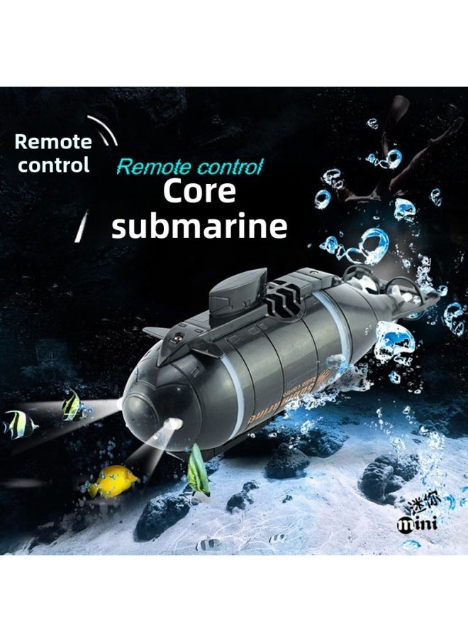 Mini Submarine Remote Control Small Nuclear Submarine Ship Model Fish Tank Diving Electric Kids Boys Toys-Color:Remote Control Small Shark Color Mixing Comes With Remote Control Battery Screwdriver-Specification:Official Standard Configuration  - Image 2
