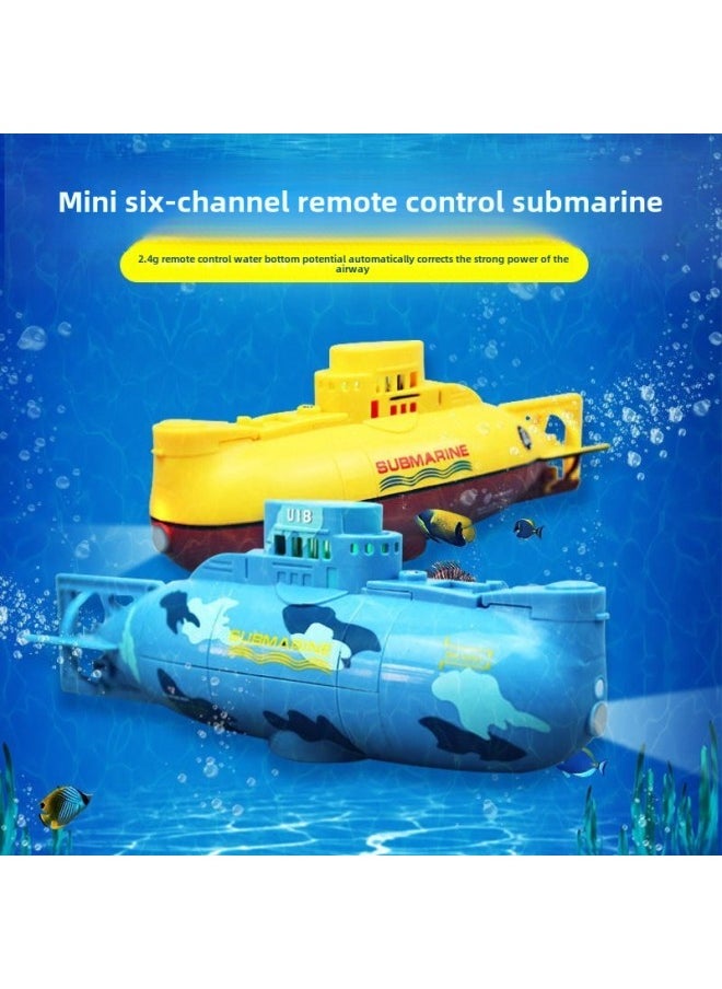 Mini Submarine Remote Control Small Nuclear Submarine Ship Model Fish Tank Diving Electric Kids Boys Toys-Color:Remote Control Small Shark Color Mixing Comes With Remote Control Battery Screwdriver-Specification:Official Standard Configuration  - Image 4