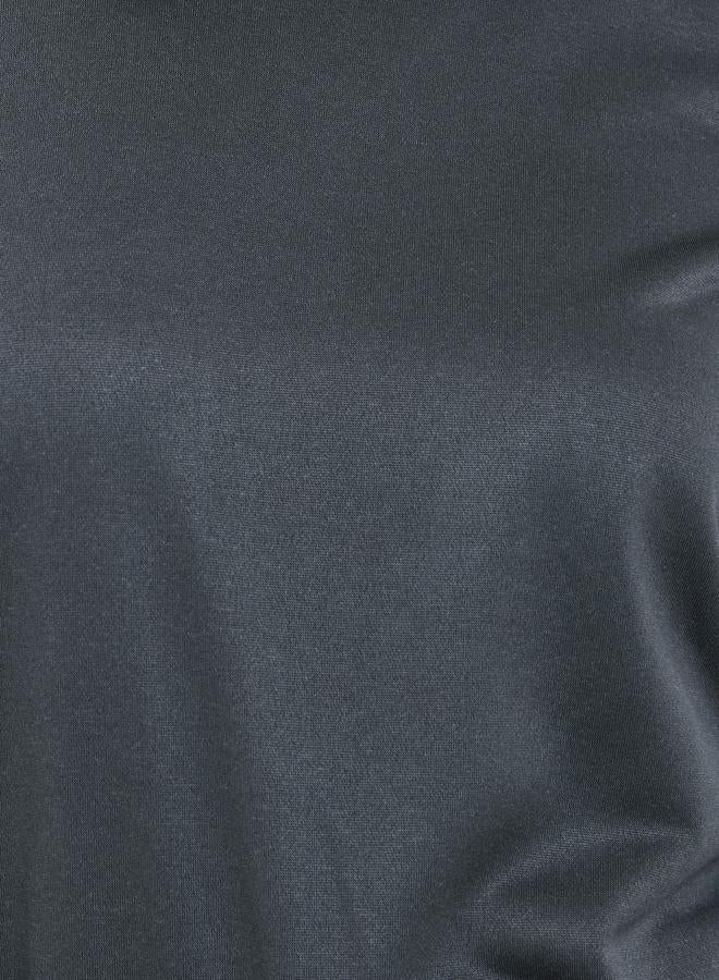 Styli Women Grey Solid Round Neck Sweatshirt - Image 3