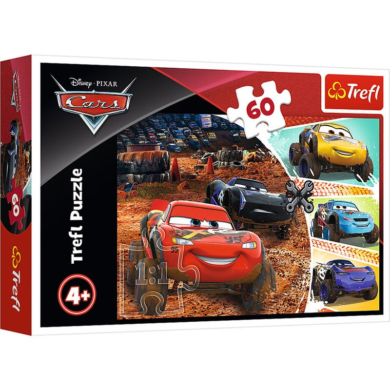 Trefl - Lightning McQueen with Friends Puzzle 60 Pieces - 17327 - Image 1