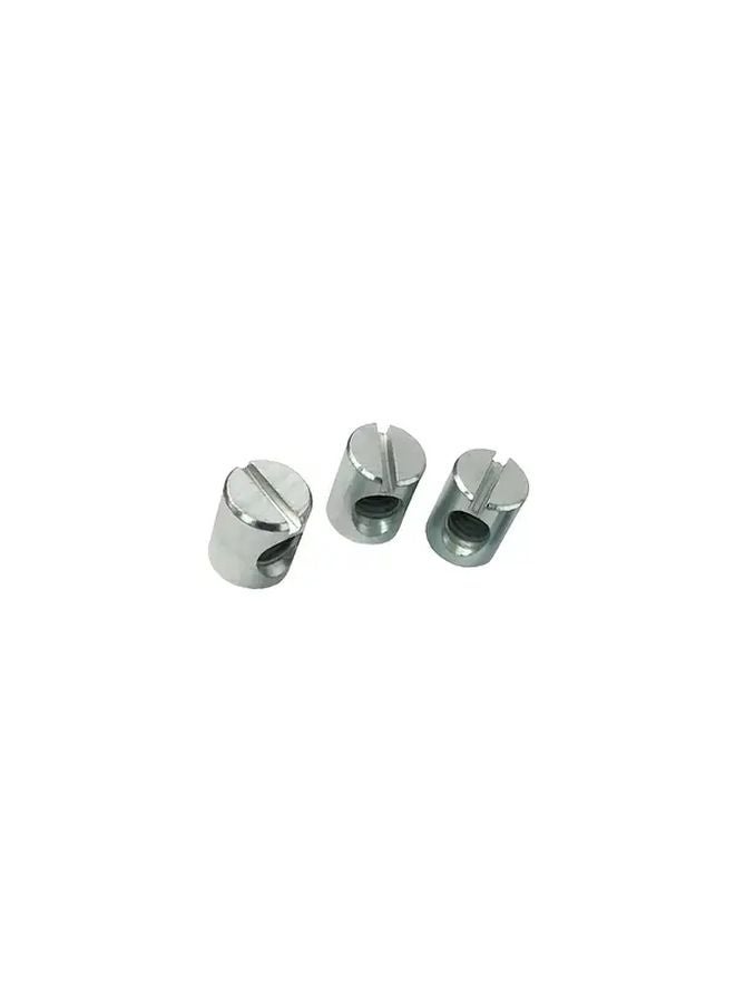 20pcs M6x12mm Barrel Nuts Cross Dowels Slotted Nuts Hardware Replacement Kit For Furniture - Image 5