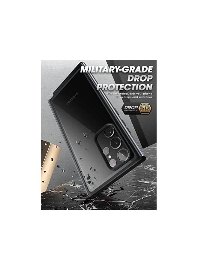 SupCase Edge XT Series Case for Samsung Galaxy S23 Ultra 5G (2023), Slim Frame Clear Protective Case with Built-in Screen Protector (Black) - Image 4