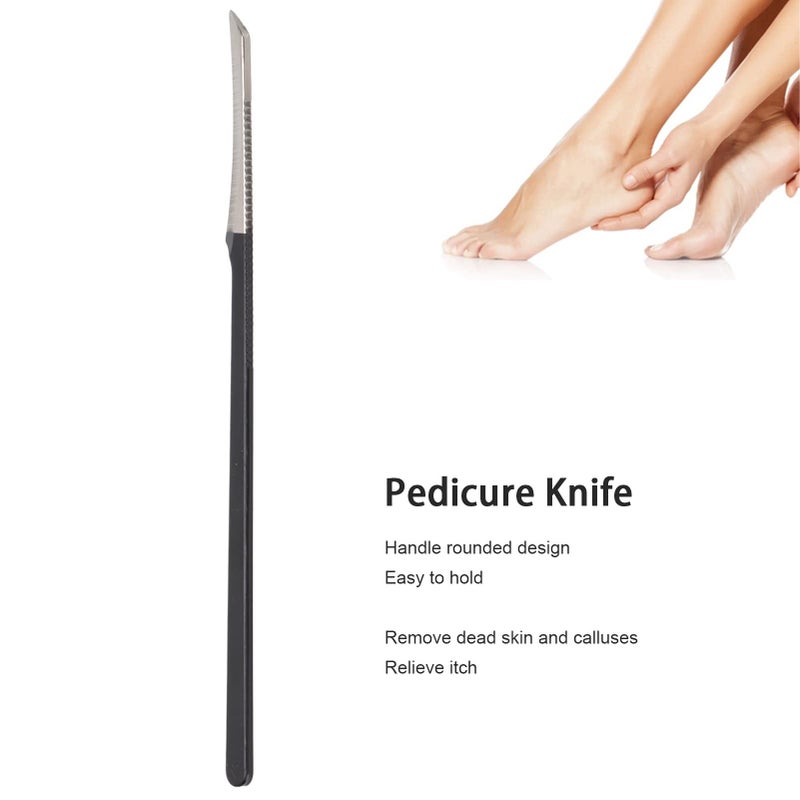 Brrnoo Pedicure Knife  Callus Knife for Feet  Foot Spatula Scraper Callus Shavers Foot Care Kit  Stainless Steel Dead Skin Calluses Remover Scraper for Pedicurist  Corn Hard Skin Tool - Image 4