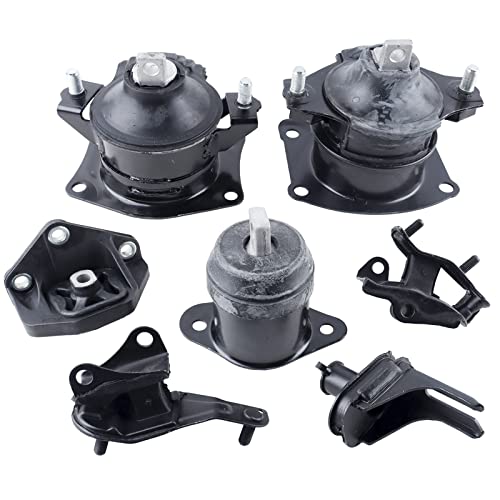 MUCO New Engine Motor and Trans Mount Set of 7 for Acura TSX 24L 2004 2005 2006 2007 2008 for Auto Trans ReplacesA4509 A4516 A4510 A4517 4526HY A4544 A4591 Automatic Trans - Image 1