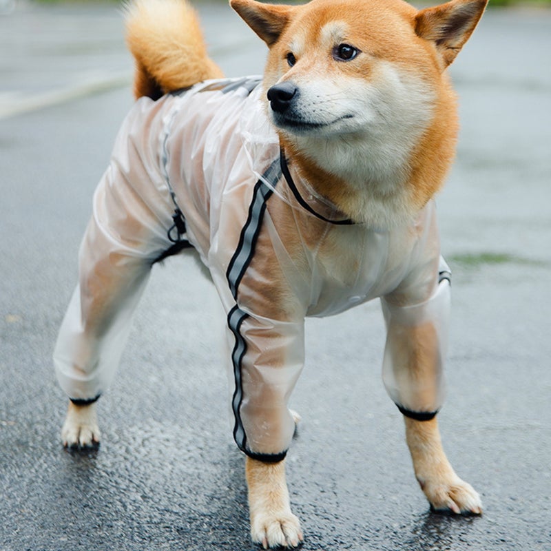 1Pc Outdoor Dog Raincoat Rain Coat Pet Rainwear Pet Rain Cape - Image 4