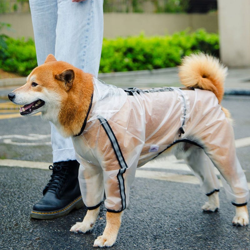 1Pc Outdoor Dog Raincoat Rain Coat Pet Rainwear Pet Rain Cape - Image 3