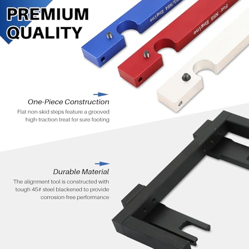 DASBET Engine Camshaft Timing Locking Master Tool Set, Crankshaft Flywheel Alignment Tool Kit Compatible with BMW Vehicles with 2.5L & 3.0L N51 N52 N53 N54 N55 - Image 3