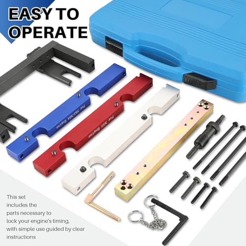 DASBET Engine Camshaft Timing Locking Master Tool Set, Crankshaft Flywheel Alignment Tool Kit Compatible with BMW Vehicles with 2.5L & 3.0L N51 N52 N53 N54 N55 - Image 5