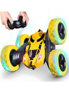 Generic Remote Control Car Double Sided 360°Rotating RC Cars with Headlights 2.4GHz Electric Race Stunt Toy Car Rechargeable Toy Cars for 6+ Years Old Boys Girls Birthday Gift  - Image 1