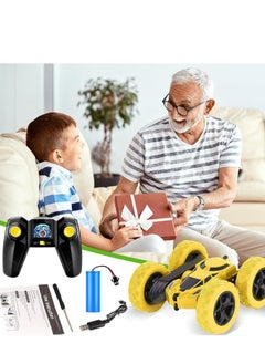 Generic Remote Control Car Double Sided 360°Rotating RC Cars with Headlights 2.4GHz Electric Race Stunt Toy Car Rechargeable Toy Cars for 6+ Years Old Boys Girls Birthday Gift  - Image 4