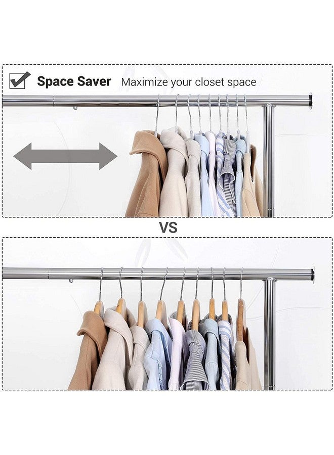 Zollyss Zollyss Plastic Clothes Hangers Dry Wet Hangers Space Saving Clothes Hangers, Plastic Hangers with Non-Slip Pads Clothes, Suit Hangers Heavy Duty Coat, Underwear, Pants, Shirts - Pack of 15, Grey  - Image 2