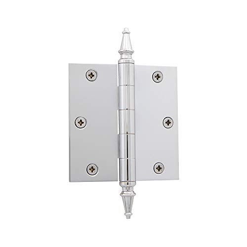Nostalgic Warehouse Steeple Tip Residential Door Hinge with Square Corners - Image 1