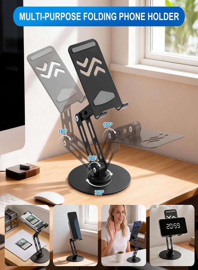 WhelvePoo Foldable MTG Trading Card Scanner Stand, Includes 100 Card Sleeves & Scanning Pad, Carbon Steel Phone Holder, TCG accessories, Available for ManaBox - Image 3