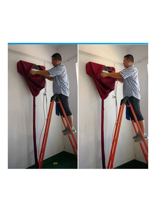 Waterproof Air Conditioner Cleaning Cover Red - Image 3