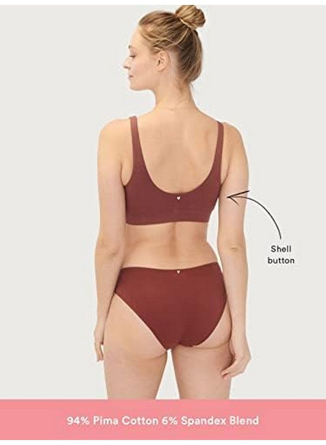 HATCH The Dream Feed and Sleep Bra - Wireless, No Hardware Nursing Bras - Maternity Bra with Crossover Front for Easy Nursing Accessibility - Breathable Premium Pima Cotton- Anise - Medium - Image 2