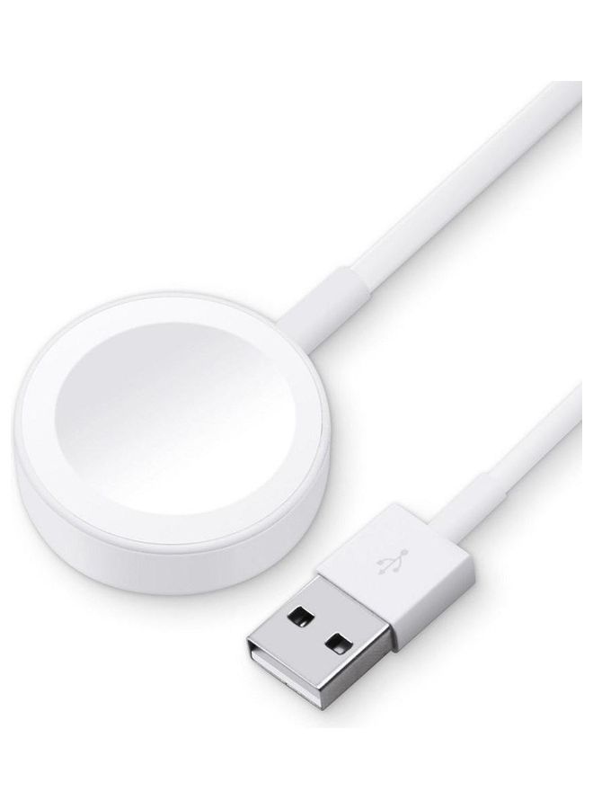 NIBEMINENT iWatch Series Magnetic Smartwatch Charger For Apple Watch 1/Apple 2/Apple 3/Apple 4 White  - Image 2