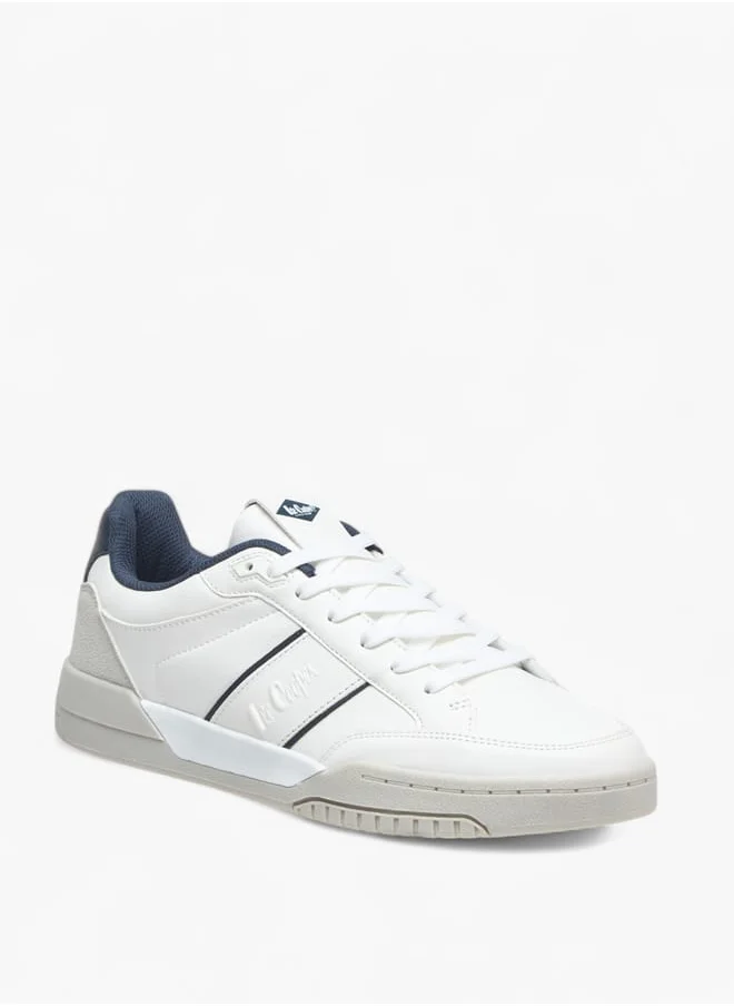 لي كوبر Men's Logo Detail Sneakers with Lace-Up Closure