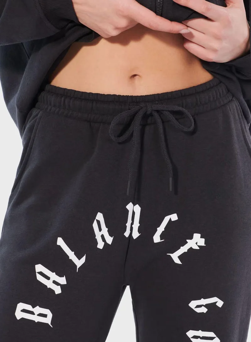 انديز High Waist Graphic Joggers