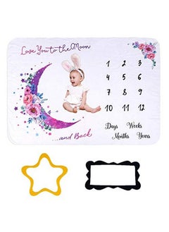 Snowie Soft Flannel 70X100Cm Milestone Photography Blanket For 012 Month Petite Baby Baby Bedsheet Photoshoot(Height Less Than 70Cm)  - Image 1