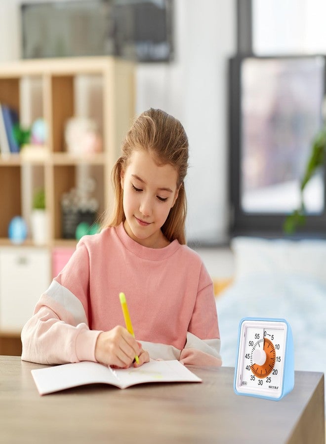 Secura 60-Minute Visual Timer Protective Cases, for TM021 Visual Timer, Anti-Fall Silicone Case (2-Pack) (Blue & Dark Green) - Image 5