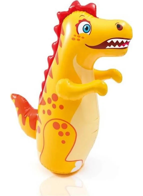 INTEX 3D Bop Bag Inflatable Punching Boxing Bag Dinosaur / Inflatable Dinosaur Hacıyatmaz with Water Filling Base 94 Cm