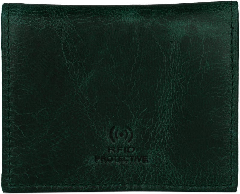 Napa Hide ® Mens Leather Wallet (Green Crunch) - Image 4