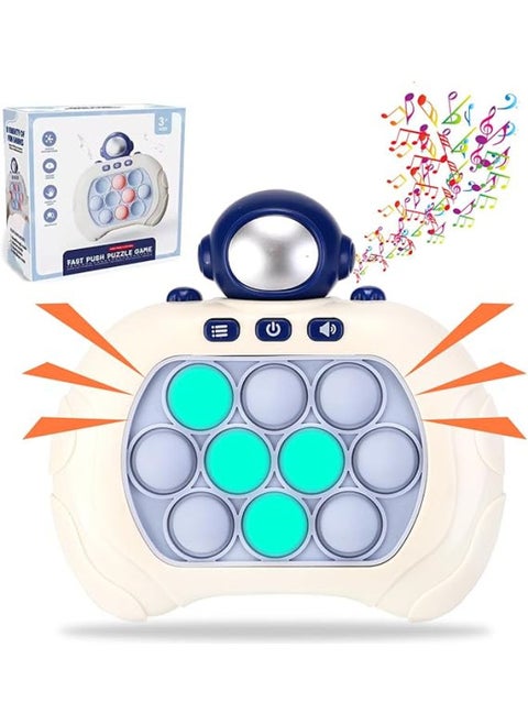 ROUSKY Quick Push Bubble Game for Children and Adults, Mini Push Game Quick Hand Push Game, Stress Relief Popular Fidget Games (Astronaut)