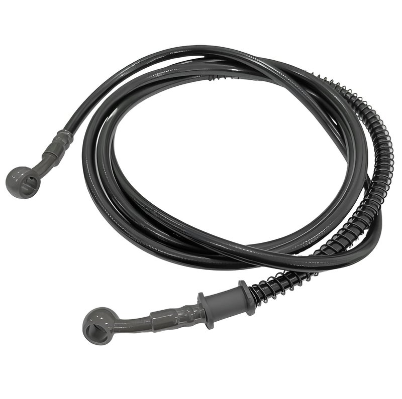 AAKICHI Universal Disk Brake Hose Pipe Rear 200Cm For All Bikes And Electric Two Wheelers, Black - Image 2