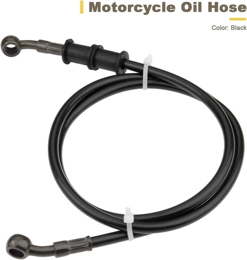 AAKICHI Universal Disk Brake Hose Pipe Rear 200Cm For All Bikes And Electric Two Wheelers, Black - Image 4