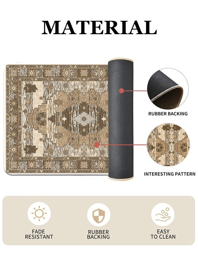 Generic 2 PCS Kitchen Floor Mats Rugs Set, Cushion Floor Carpet, Waterproof, Oil Resistant and Anti-Fatigue PU Standing Mat for Kitchen, Floor, Office, Sink, Laundry 45*75CM+45*120CM  - Image 2