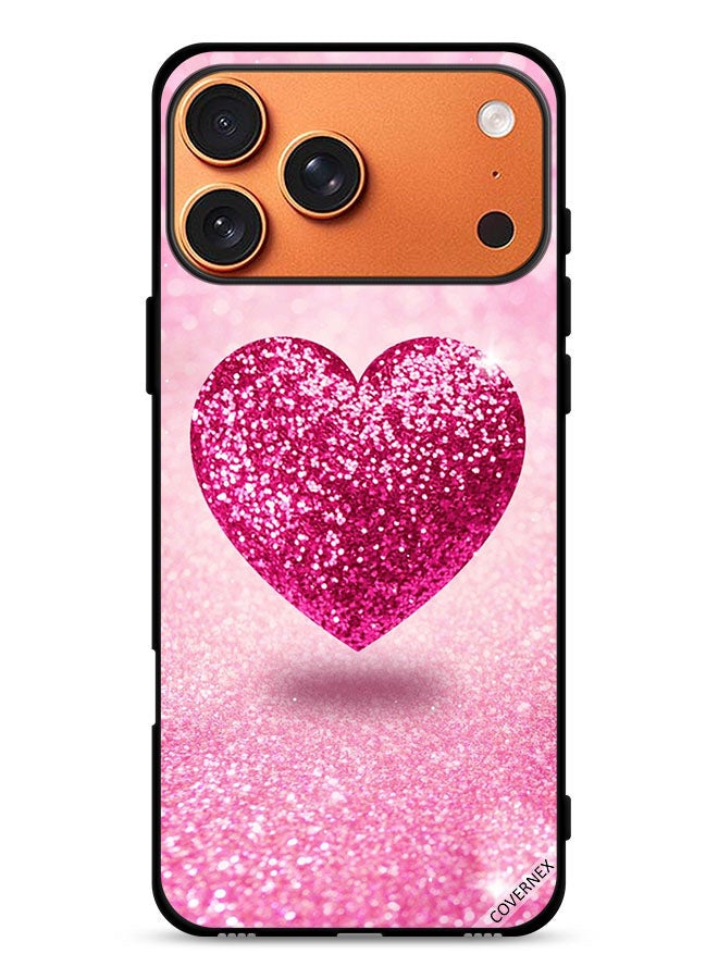 Covernex Apple iPhone 17 Pro Max Protective Case Cover Glitter Heart - Image 1