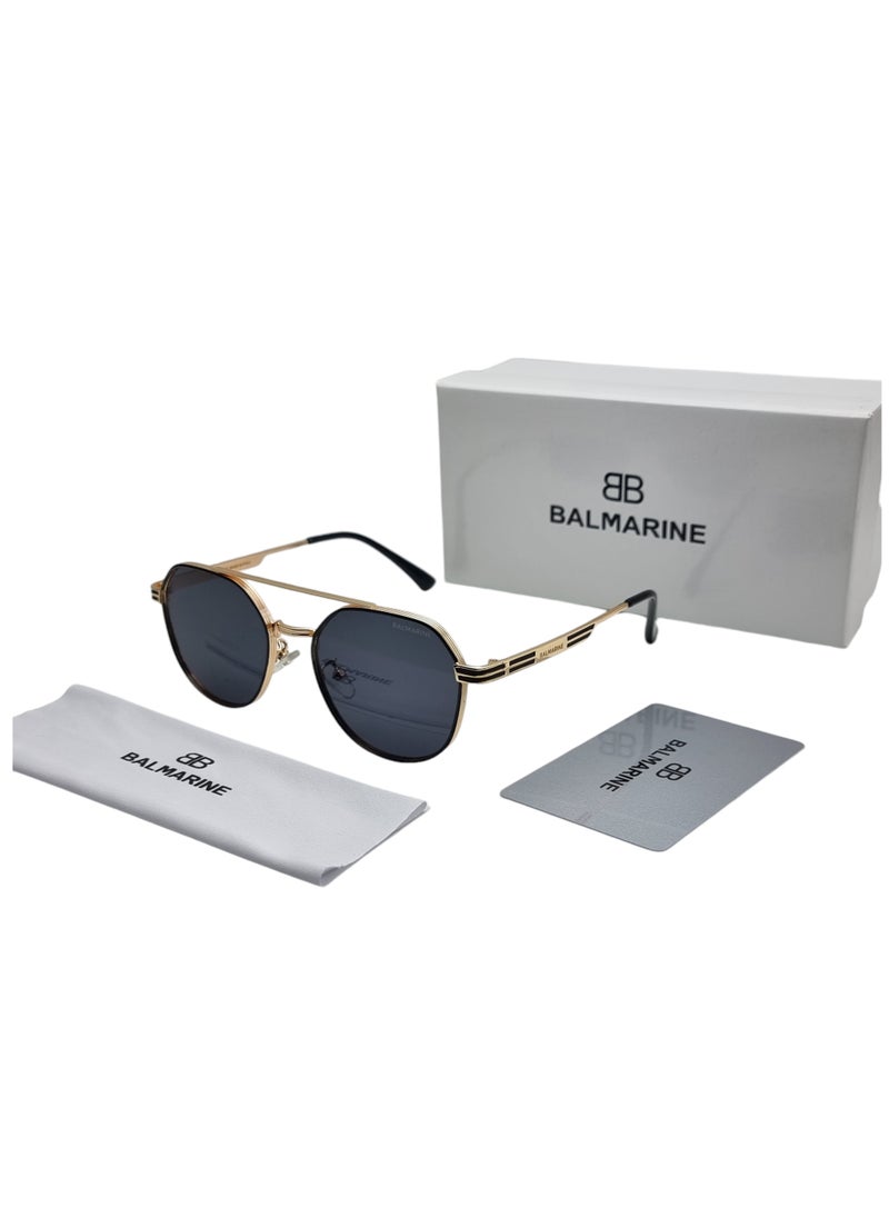 BALMARINE BALMARINE Unisex  Round Edge Cut Sunglasses  - Image 1