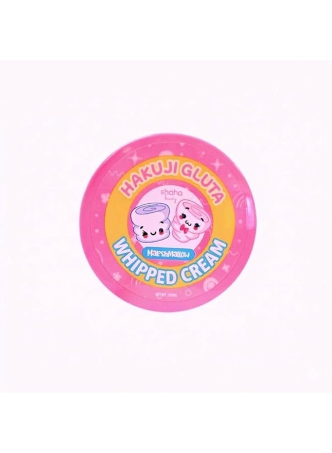 Shaha Beauty Hakuji Gluta Marshmallow Whipped Body Cream 200ml Light Hydrating Cosmetic - Image 2