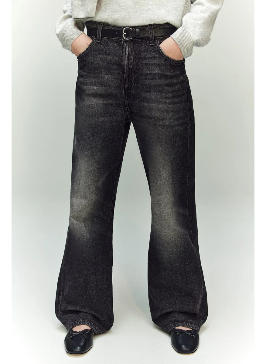 H&M Baggy Fit Bootcut Leg Jeans