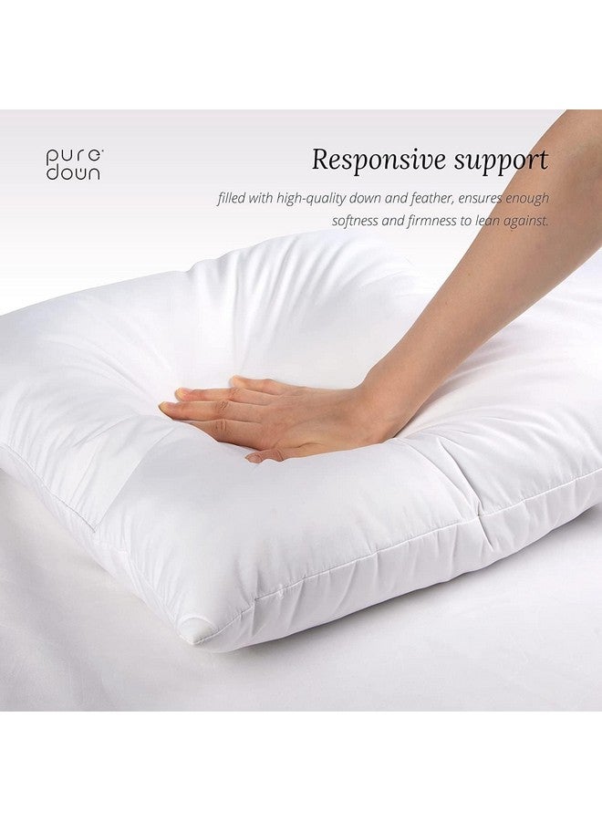 puredown puredown® Feather Down Filled 14x22 Pillow Inserts, Lumbar Pillow Inserts for Decorative Throw Pillow, Bed, Couch and Home Decor - Image 3