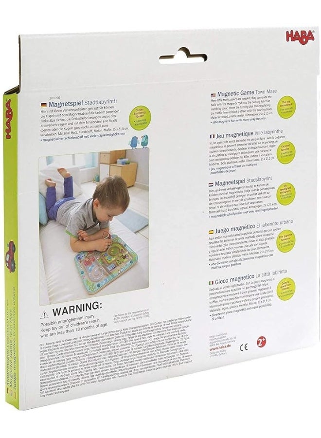 HABA Busy Board for Toddlers 2-4: Town Magnetic Maze Puzzle Game - Toddler Travel Toys for Preschoolers - Image 2