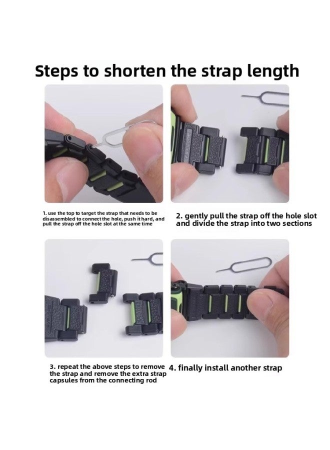 Loquat Little Genius Phone Watch Z6 Peak Z7Z8Z9 Magnetic Suction Watch Strap Buckle Upper Cover Lower Cover Watch Grain Head Watch Joint Connecting Rod-Color:Z8 Phantom Gray Pull Head _1  - Image 4