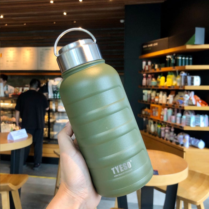Portable Student Caterpillar Thermos 750ml green