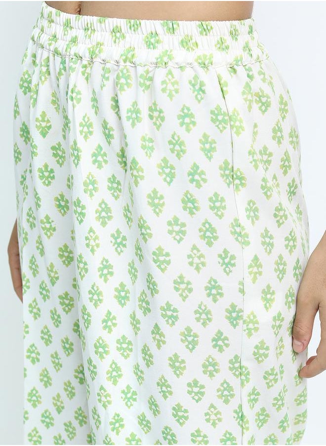 Vishudh Women Multi-Color Floral Printed Kurta Set with Dupatta by Styli  - Image 5