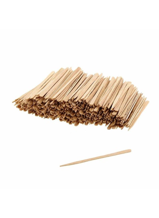 Spa Stix 400 Count Small Wax Wooden Spatulas Applicator Sticks for Hair Eyebrow Removal. - Image 1