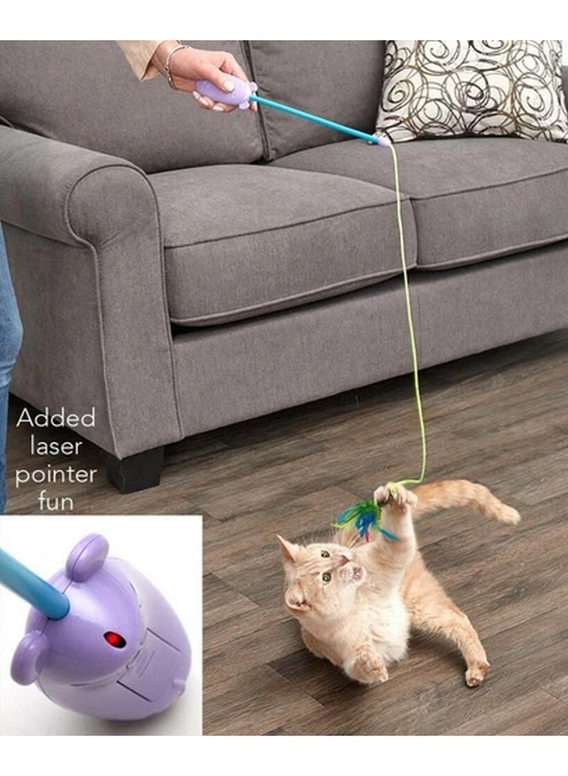 Aime Fishing Rod With Laser Cat Toy Multicolor 30 Cm - Image 2