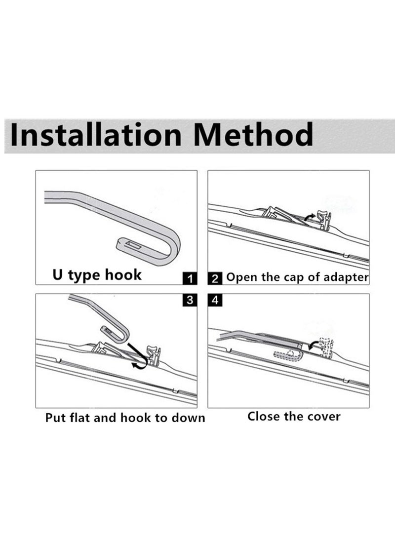 HERIOS 2-Piece Wiper Blades For Subaru WRX  - Image 4